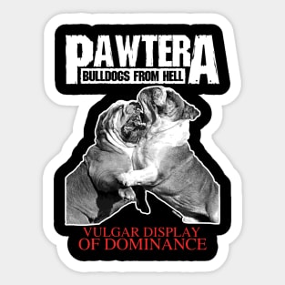 Pawtera // Bulldogs from Hell Heavy Metal Design Sticker